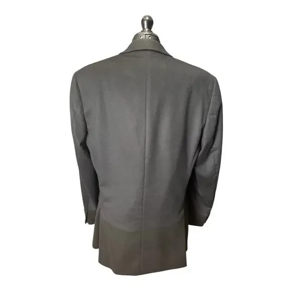 Calvin Klein Black Cashmere Blazer Men’s 42L 100% Cashmere Sport Coat